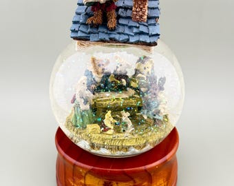 Vintage Boyds Noah & Co Ark Builders Snow Globe Musical 2706