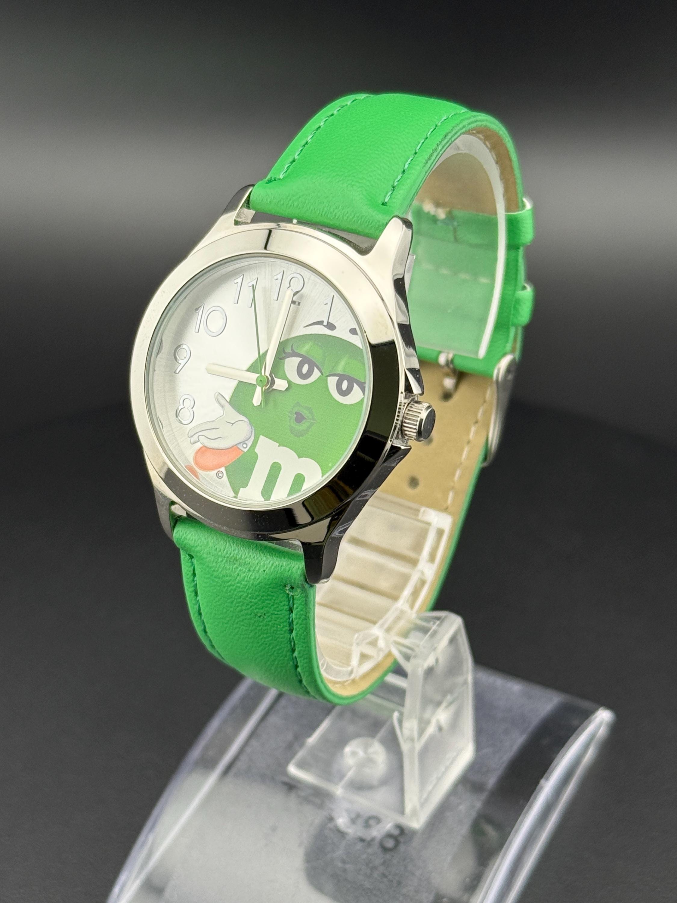 M&m's Green Watch Japan Quartz Licensed by MZB Mid Size 34mm New