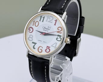 Swanie Quartz Women’s Watch – 35mm Case, Colorful Dial, Japan Movement, New Strap