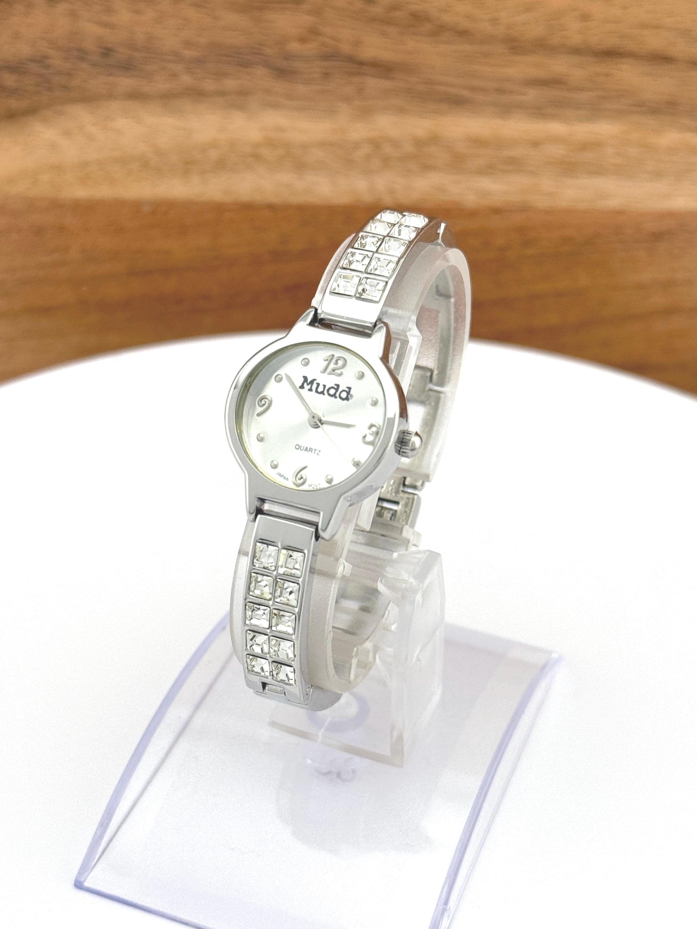 LADIES MUDD CHARM BRACELET ROUND FACE WRISTWATCH CA 00608 LADIES MUDD CHARM BRACELET ROUND FACE WRISTWATCH CA 00608 main image 4