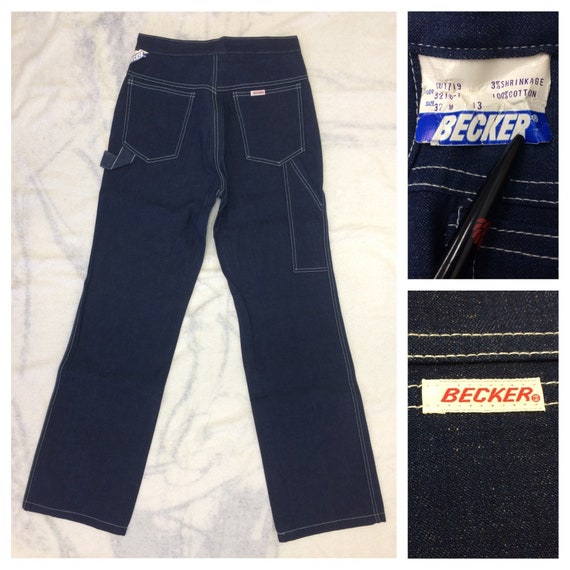 1970s Deadstock Indigo Blue Carpenter 