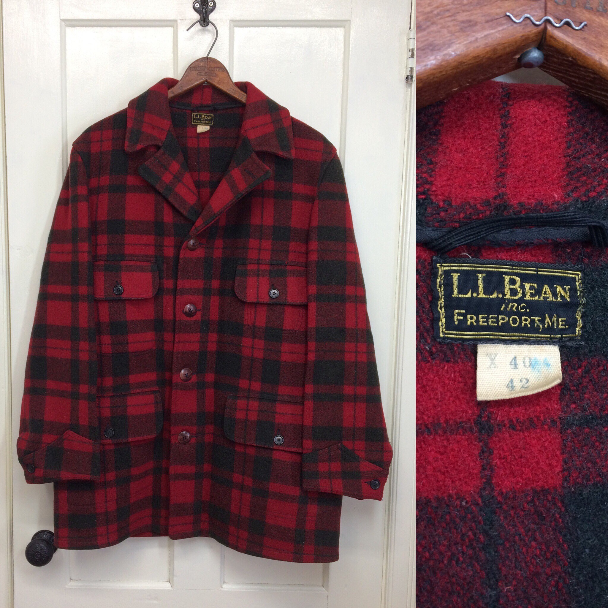 red and black hunting jacket