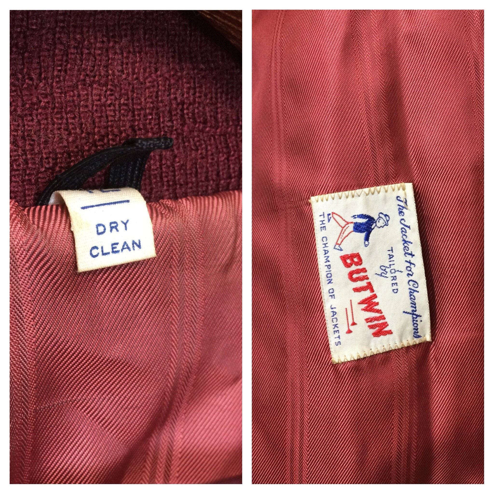1960s varsity letter jacket size 42 letterman college Ivy | Etsy