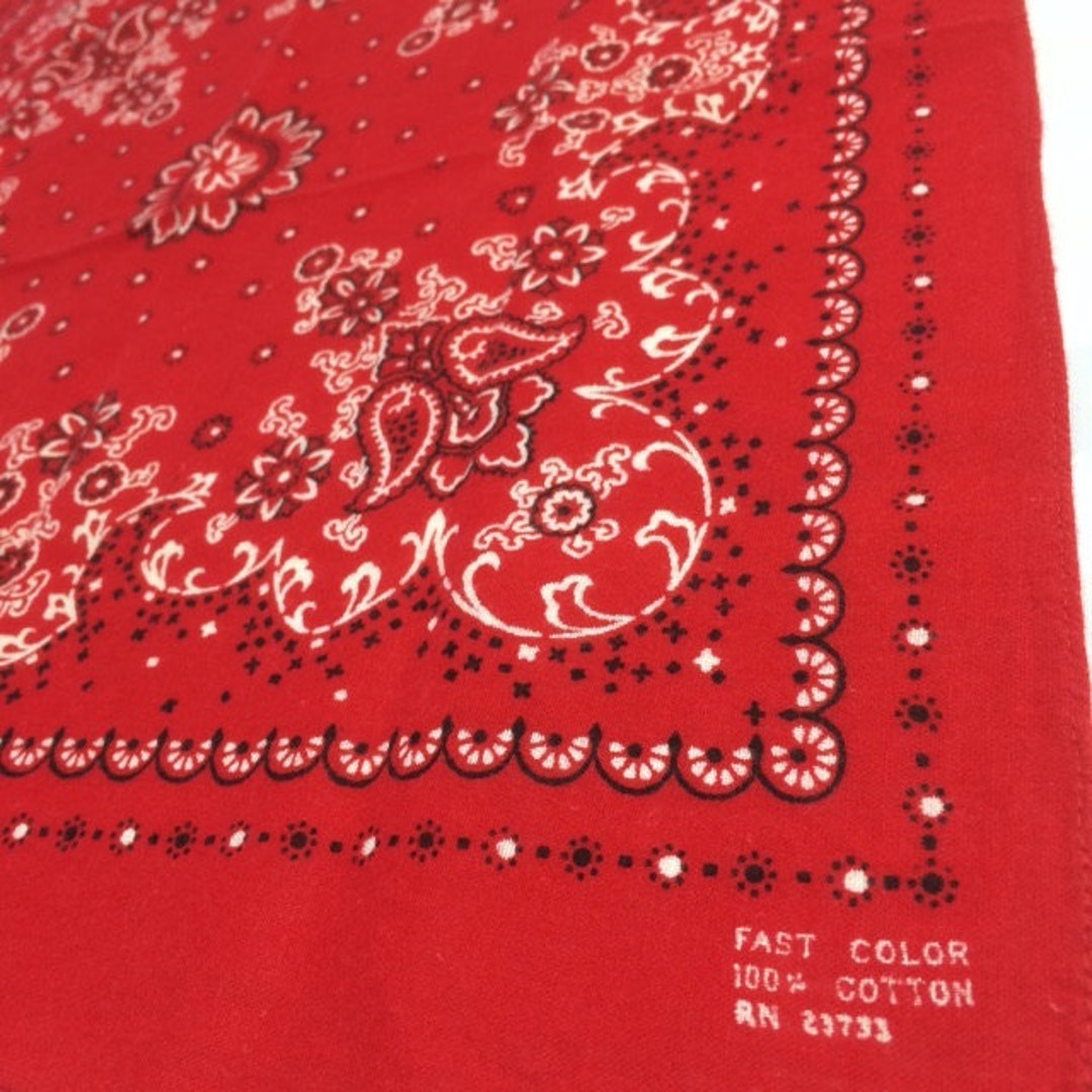 1950s Small Red Bandana 15.5x17 Fast Color Soft Cotton Tiny - Etsy