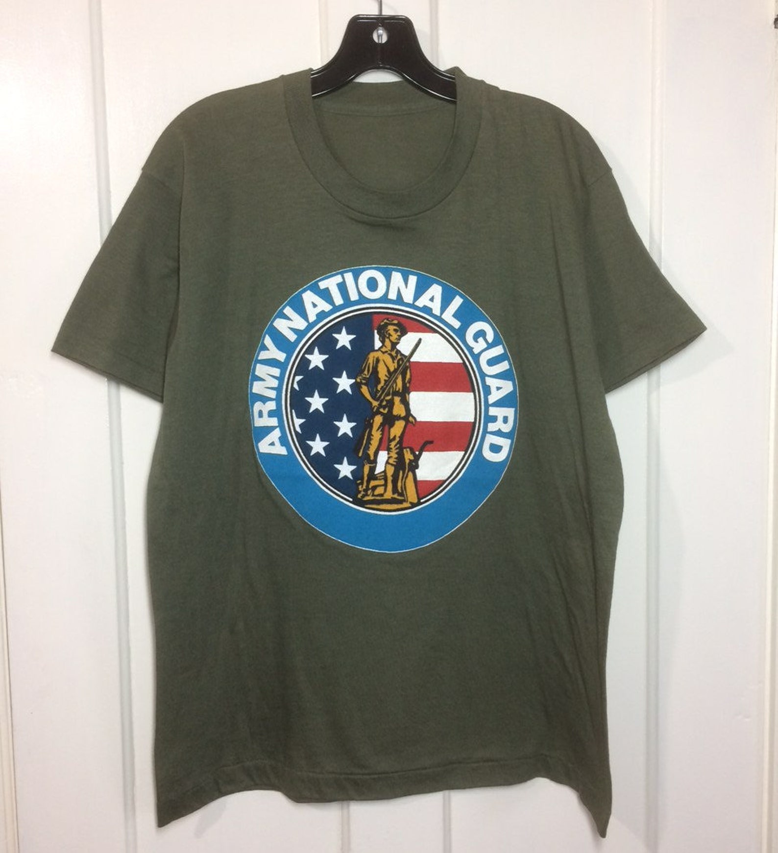 1980s US Army National Guard T-shirt Looks Size Large 21x26.5 - Etsy