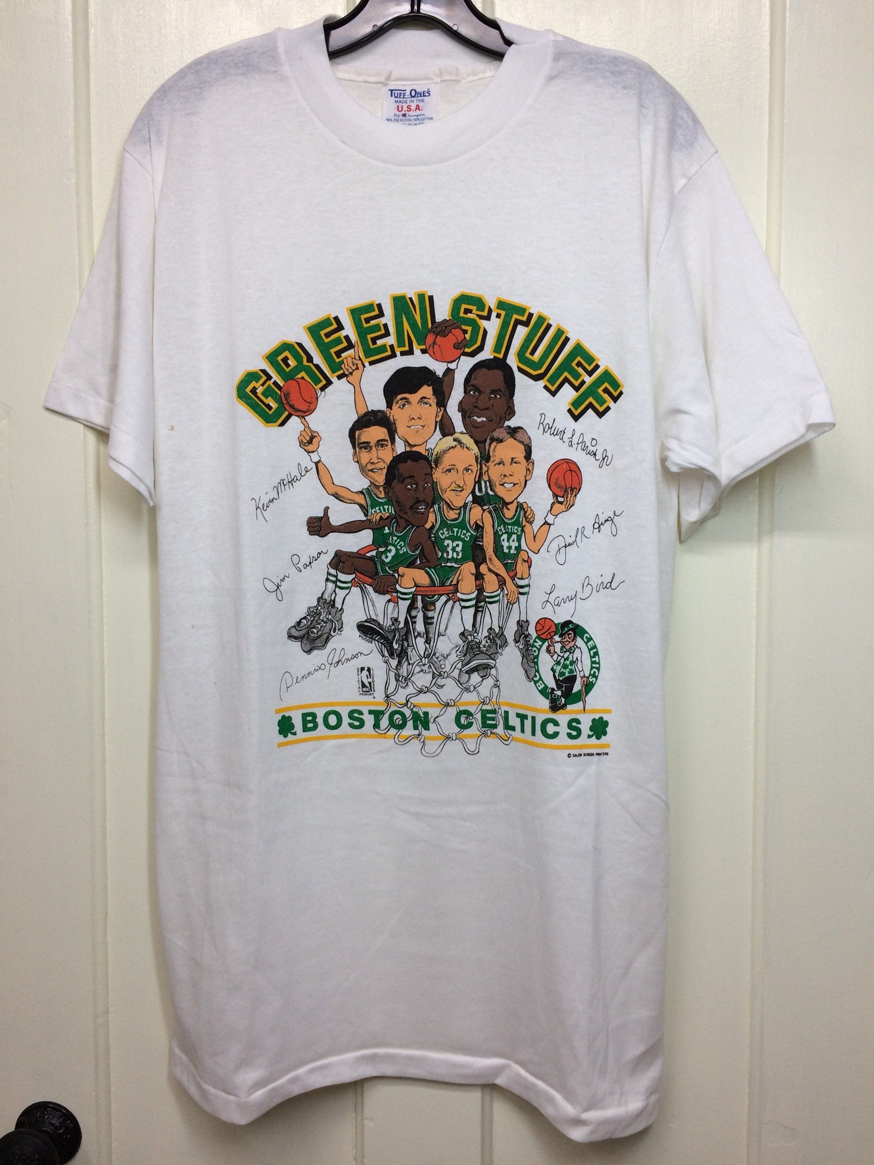 celtics green stuff t shirt