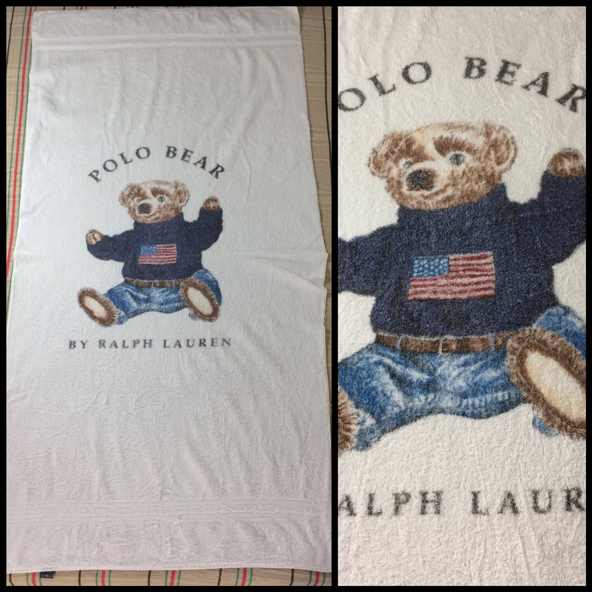 ralph lauren teddy bear towel