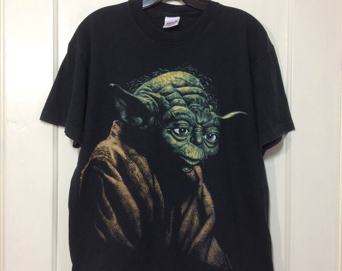 1990's Star Wars Movie Yoda Jedi Master Character Black Etsy
