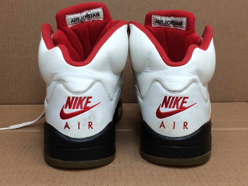 1999 Nike Air Jordan 5 basketball shoes Hi Top sneakers | Etsy
