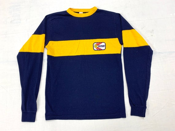 1960s 1970s Suzuki Motocross long sleeve t-shirt k