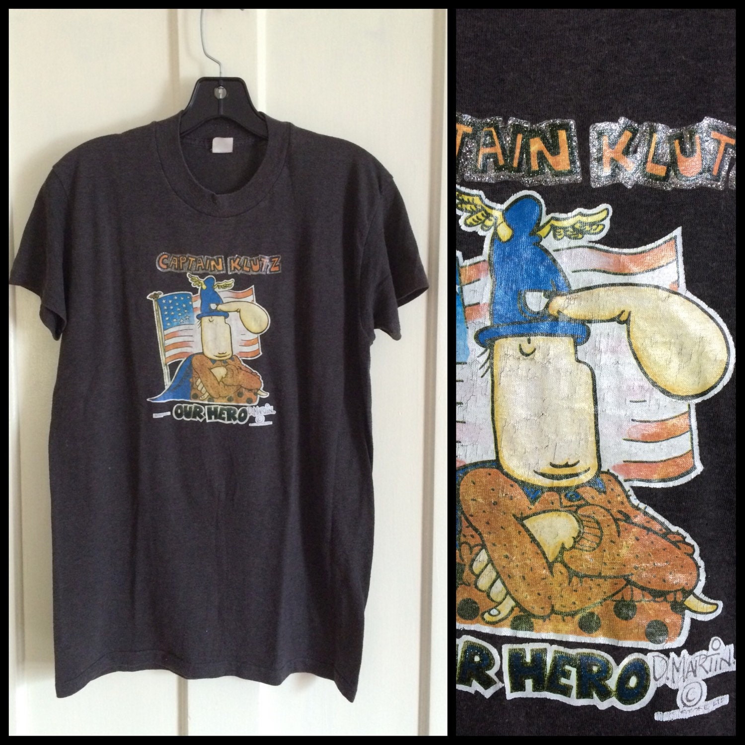 1970s Vintage Mad Magazine Captain Klutz T Shirt Size Large Etsy 1970s Vintage Mad Magazine Captain Klutz T Shirt Size Large Etsy