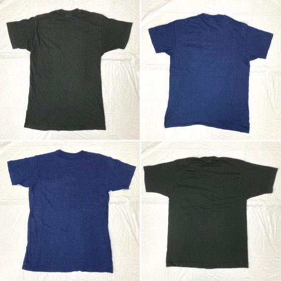 Pick One- 1970s-90s Hanes Jockey Fruit of the Loom pocket tee plain blank t-shirt all cotton single stitch made in USA red olive green pink
