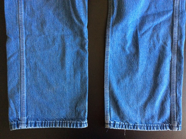 Vintage 1970s Big Smith Denim Carpenter Overalls size 32 x 30 made in USA