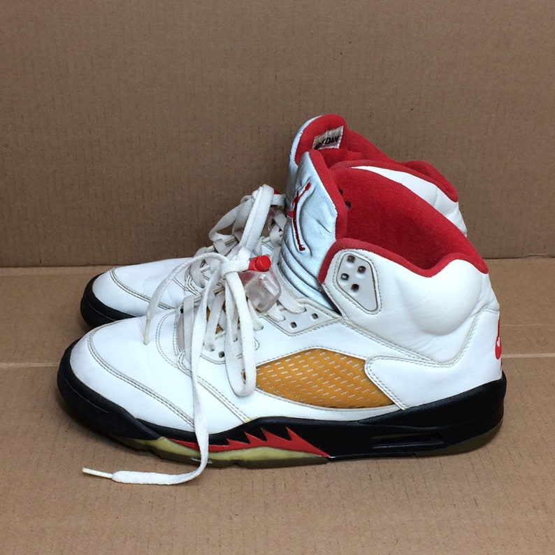 1999 Nike Air Jordan 5 basketball shoes Hi Top sneakers | Etsy