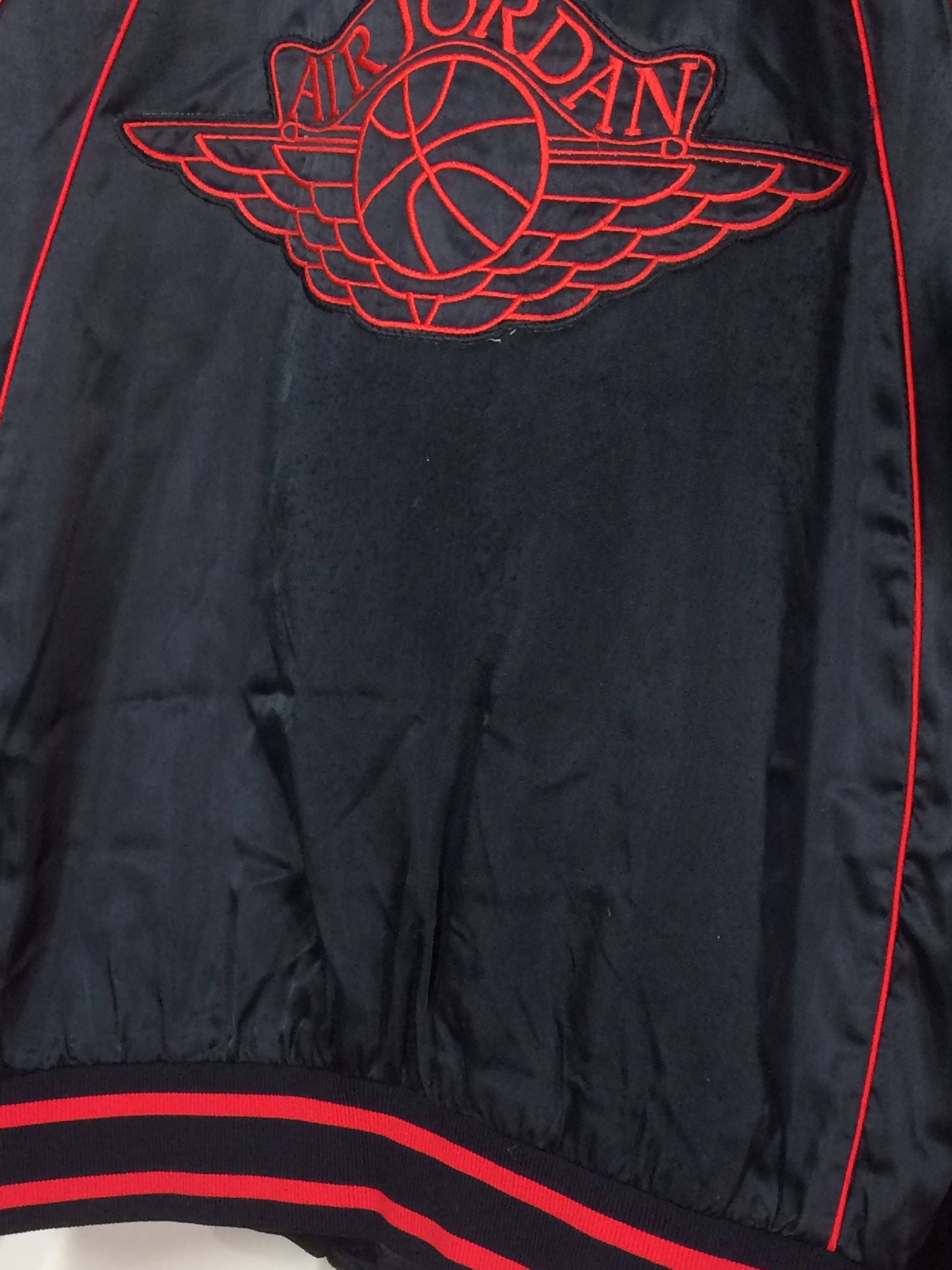 black and red jordan jacket