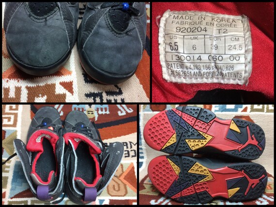 1992 Nike Air Jordan VII 7 Hi Top zapatillas de baloncesto | Etsy México
