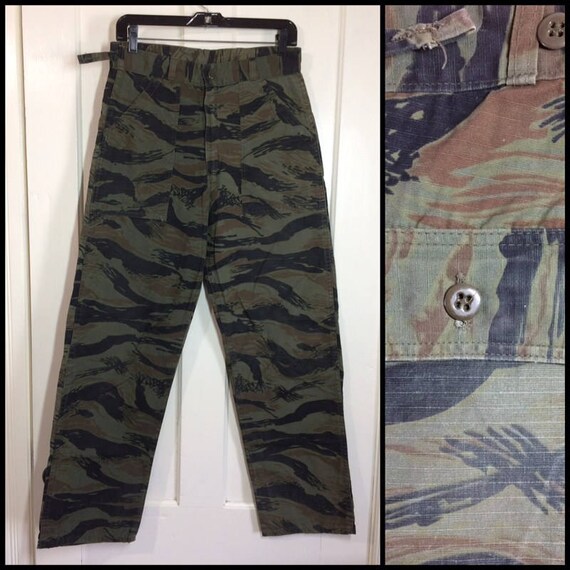 camo pants with black stripe
