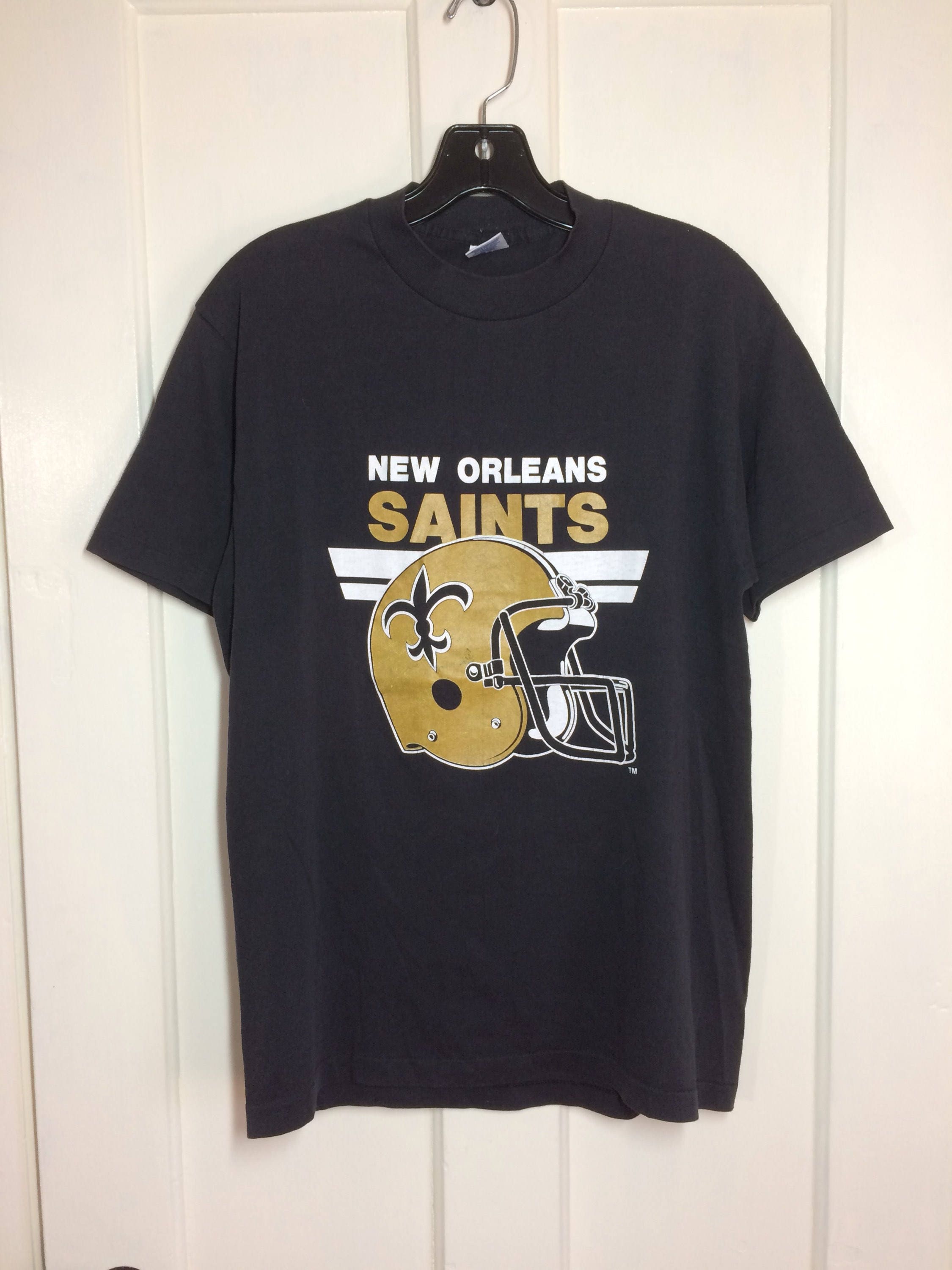 1980's New Orleans Saints NFL football team sports t-shirt size large ...