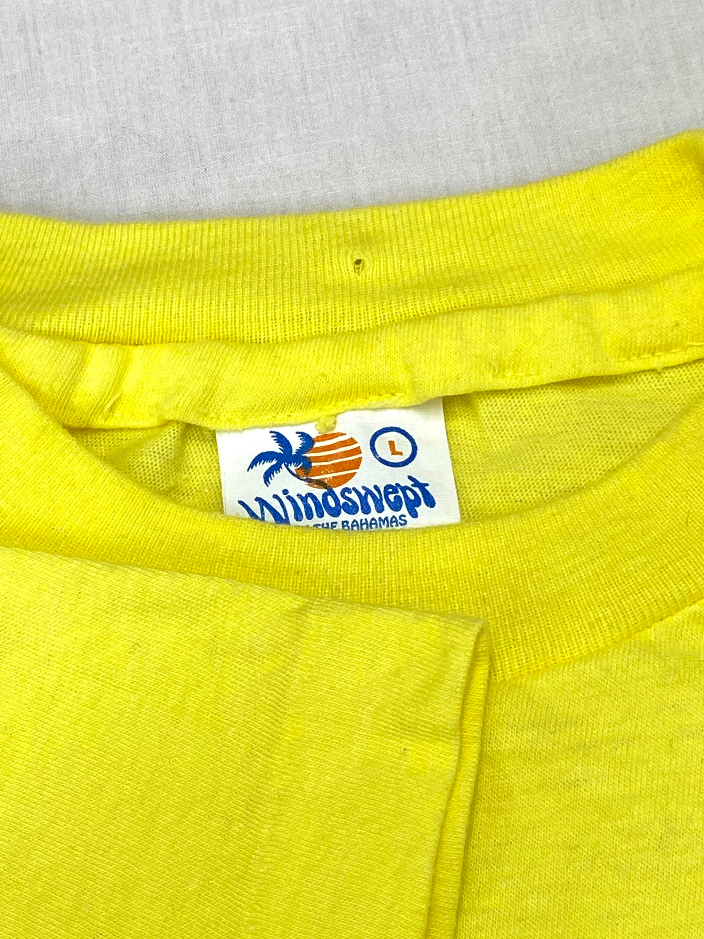 1970s Nassau Bahamas souvenir t-shirt tag size L looks M 19x24 | Etsy