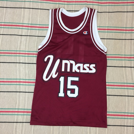 1990s signed Lou Roe Umass Minutemen #15 basketbal