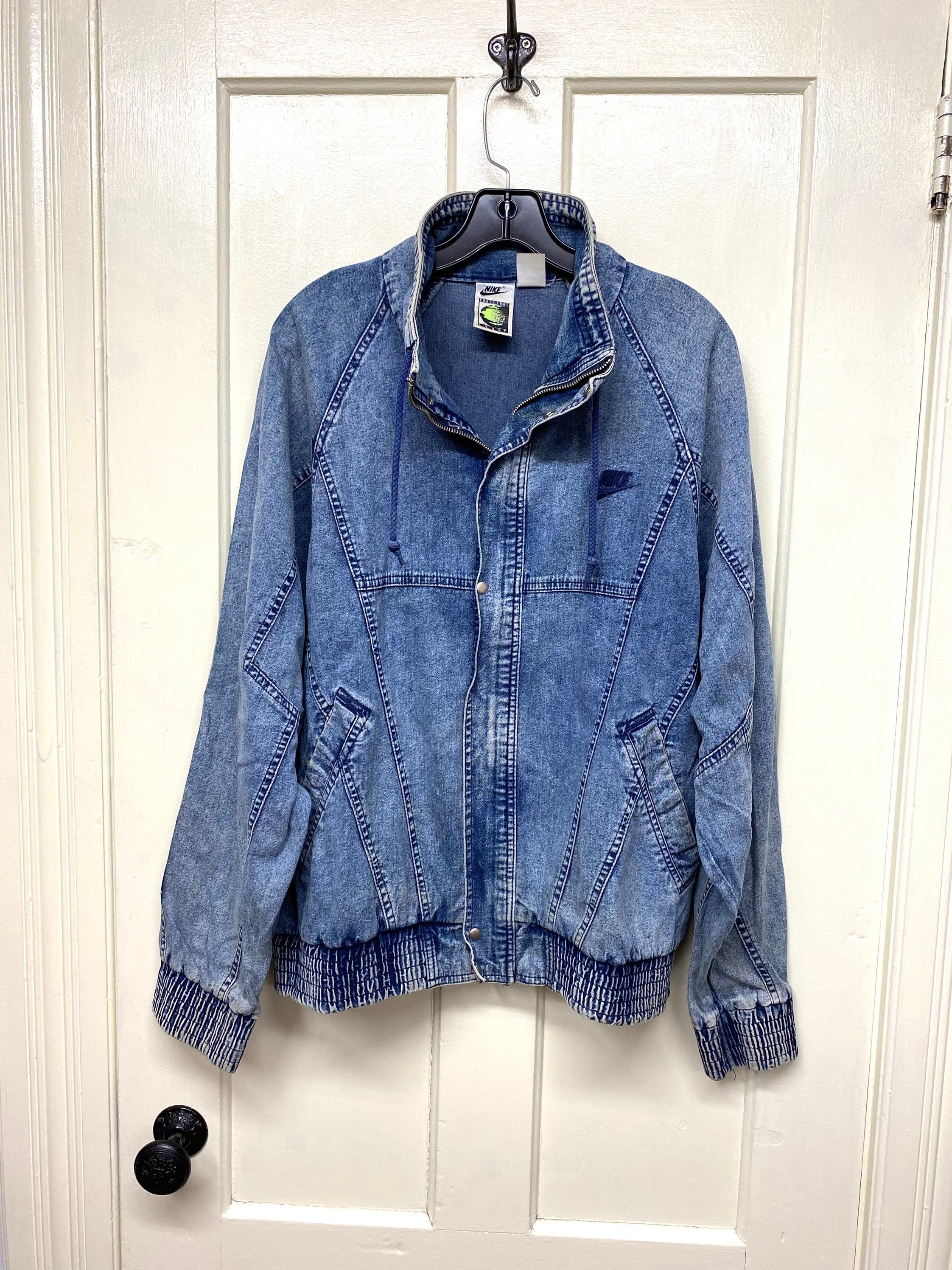 Vintage nike denim clearance jacket