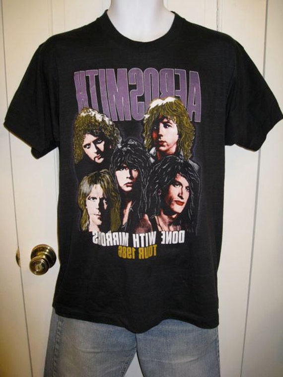 Vintage 1986 Aerosmith Concert Tour 1980s Rock Band T-shirt | Etsy