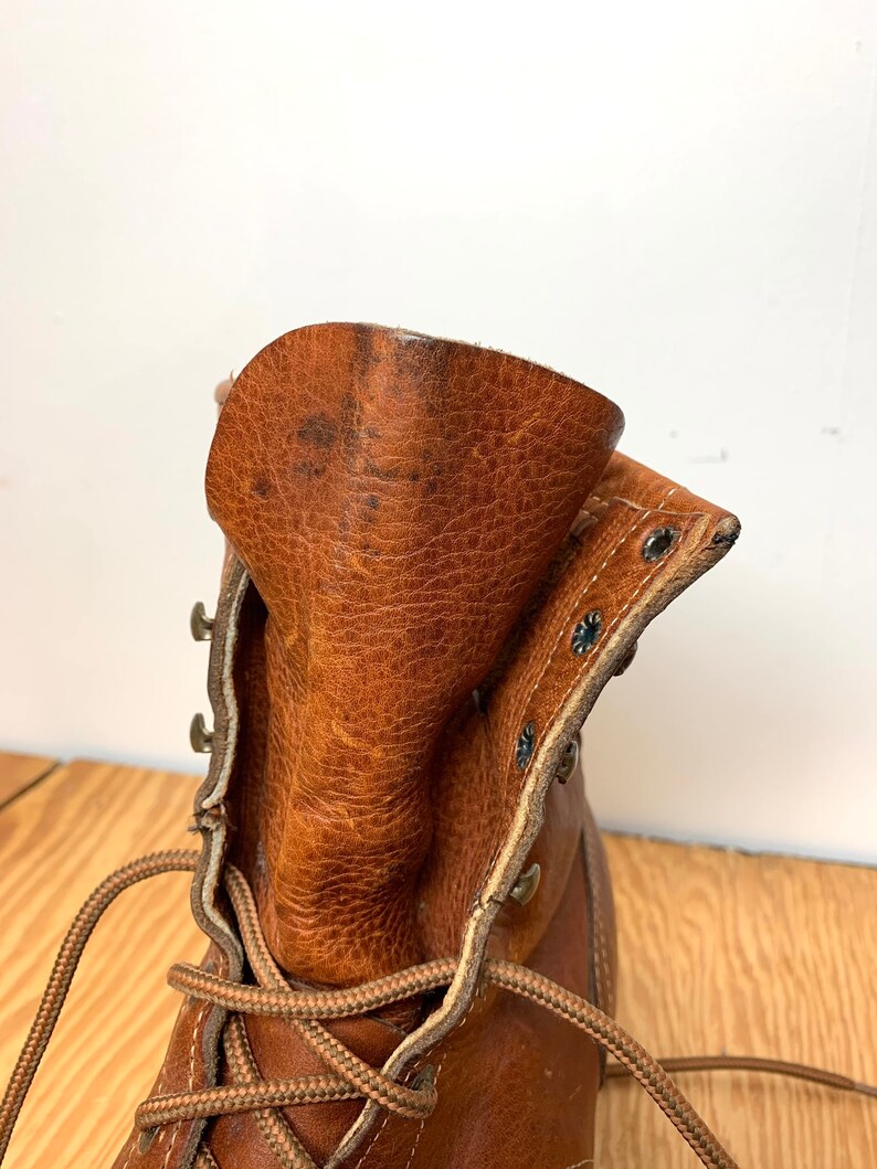 1970s 1980s Western Logger Boots Mens Size 8 Irregular Light - Etsy