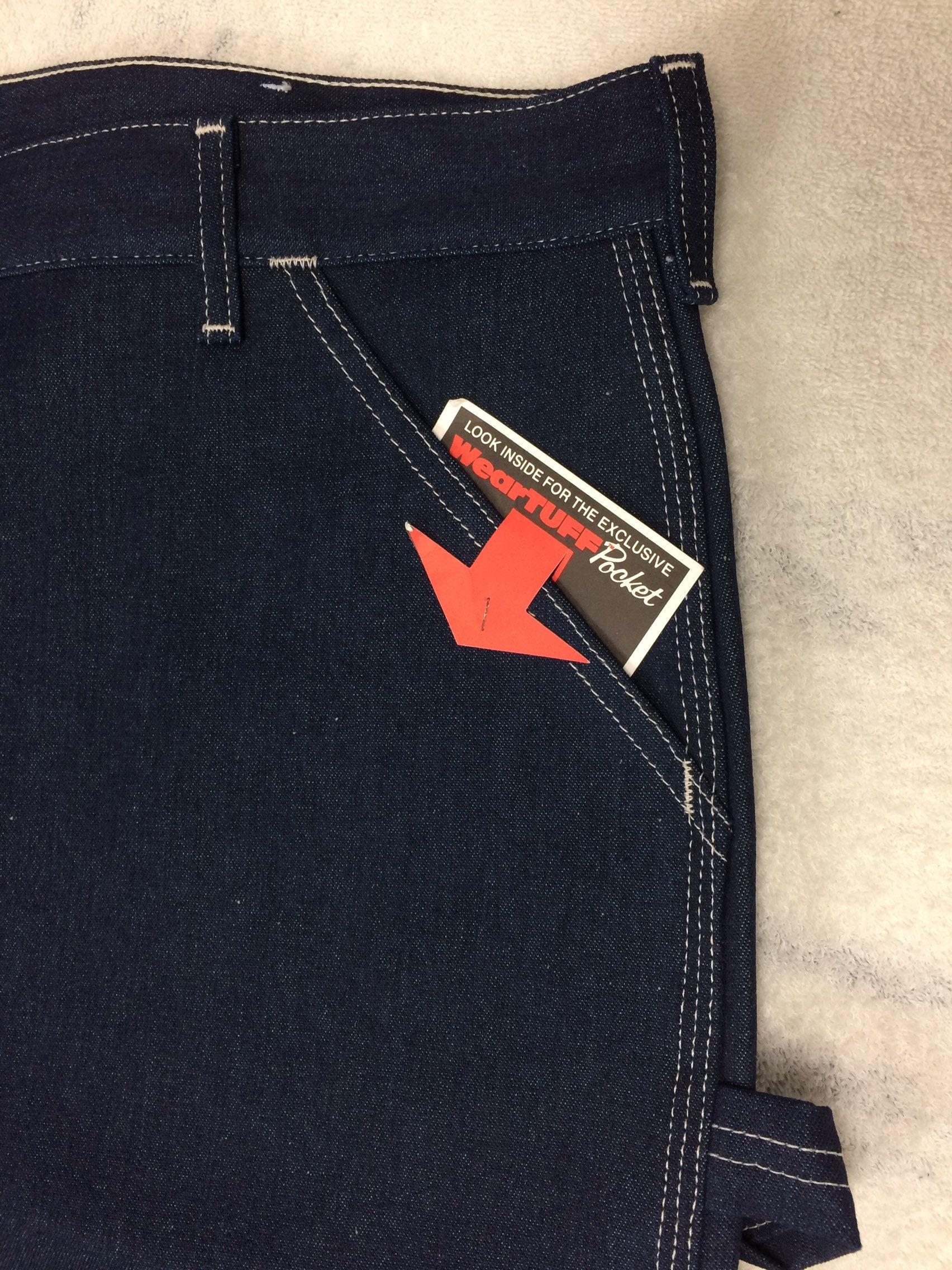 1980s deadstock Sears Roebuck denim carpenter painters pants jeans size ...