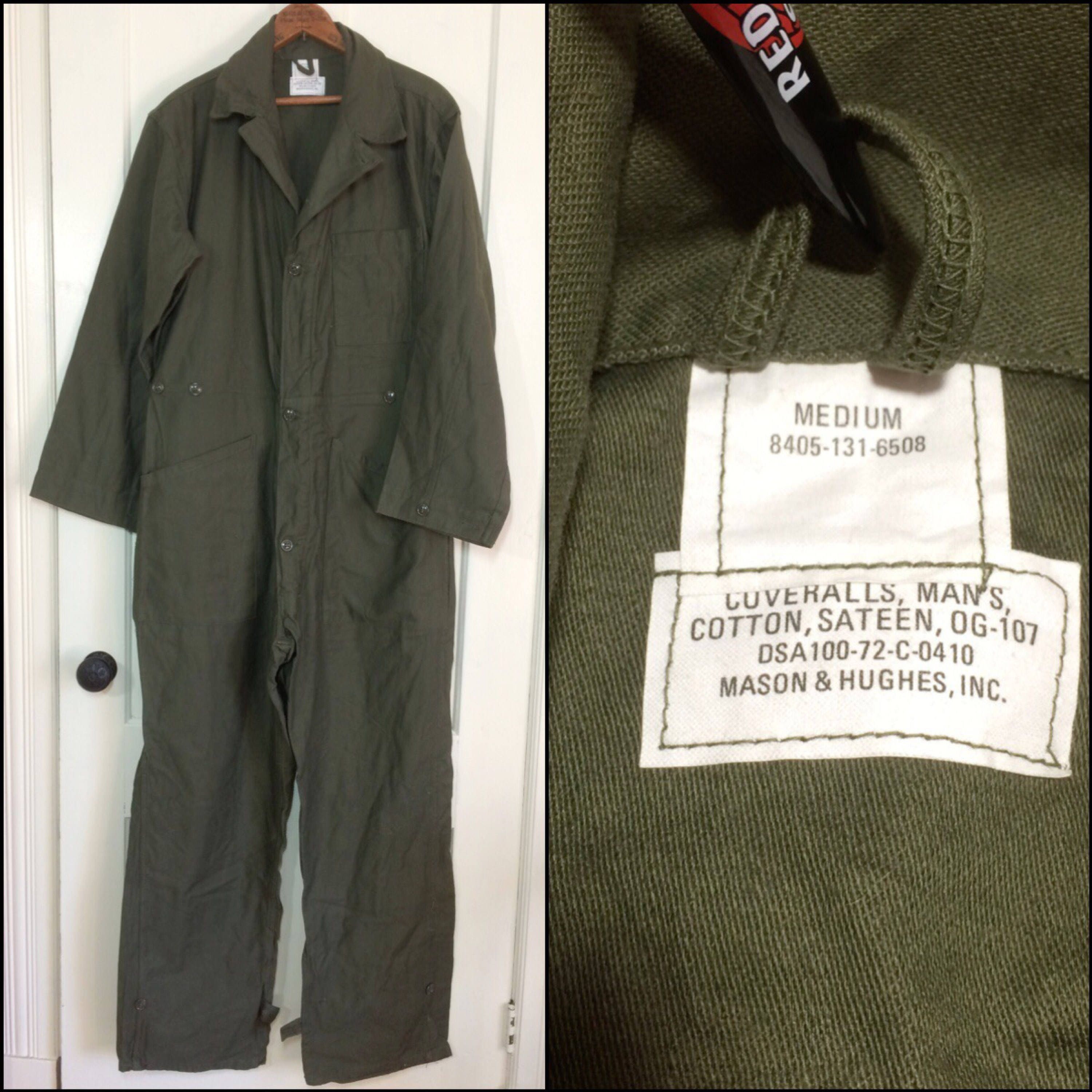 Deadstock 1970s US Military Coveralls Jumpsuit Size Medium - Etsy