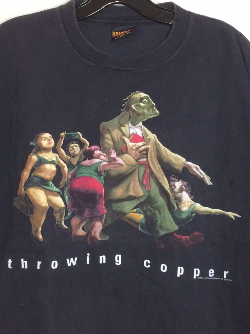【90s USA BROCKUM LIVE throwingcopperTシャツ 1990s Live Throwing Copper 1994 T-shirt Size XL 22.5x25.5