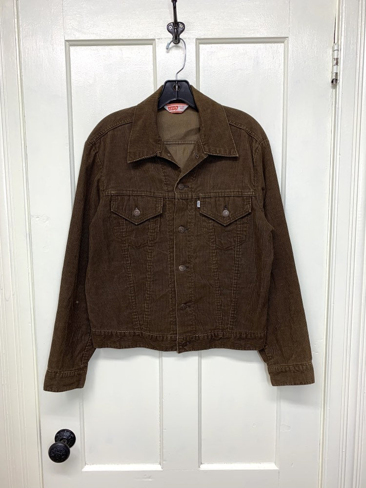 brown corduroy levi jacket