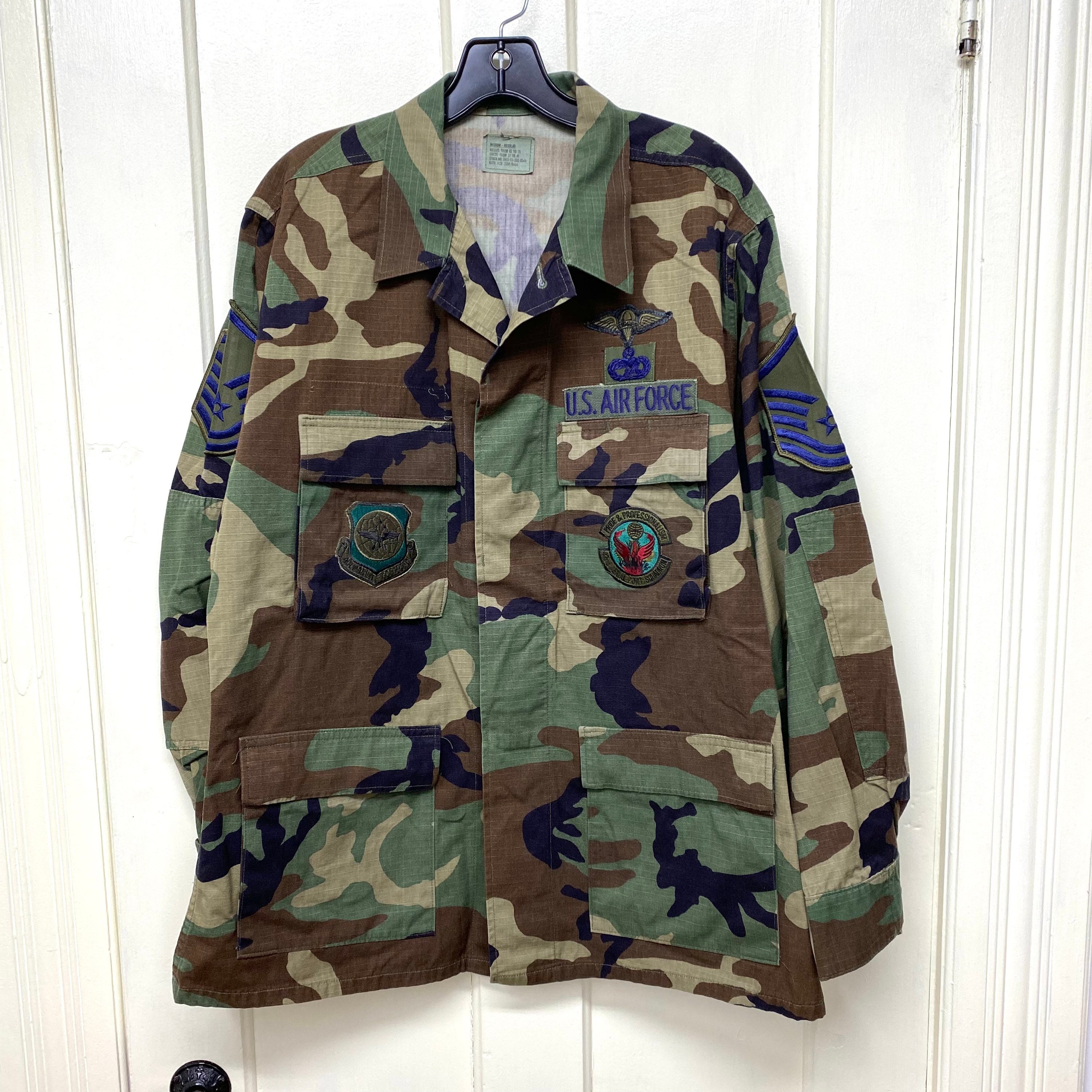 1990s USAF Military Ripstop Camo Field Army Utility Jacket - Etsy