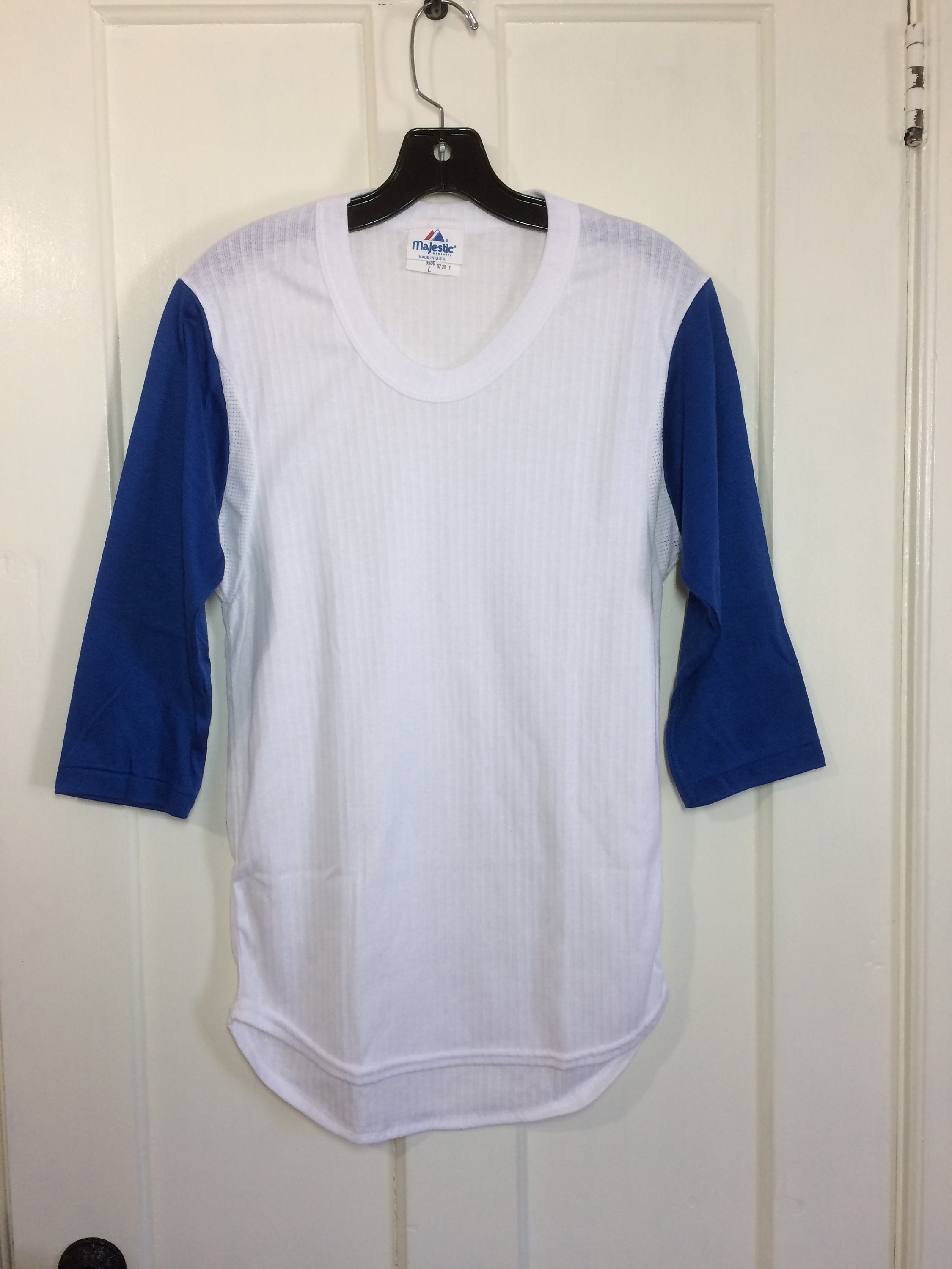 plain blue baseball jersey