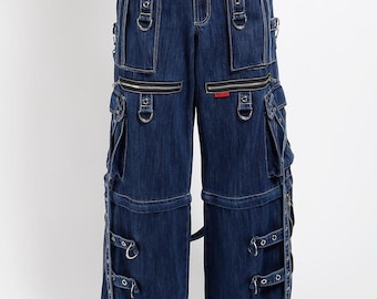 Size 31x33 Semantic Design Cargo Pants Black Bondage Pants