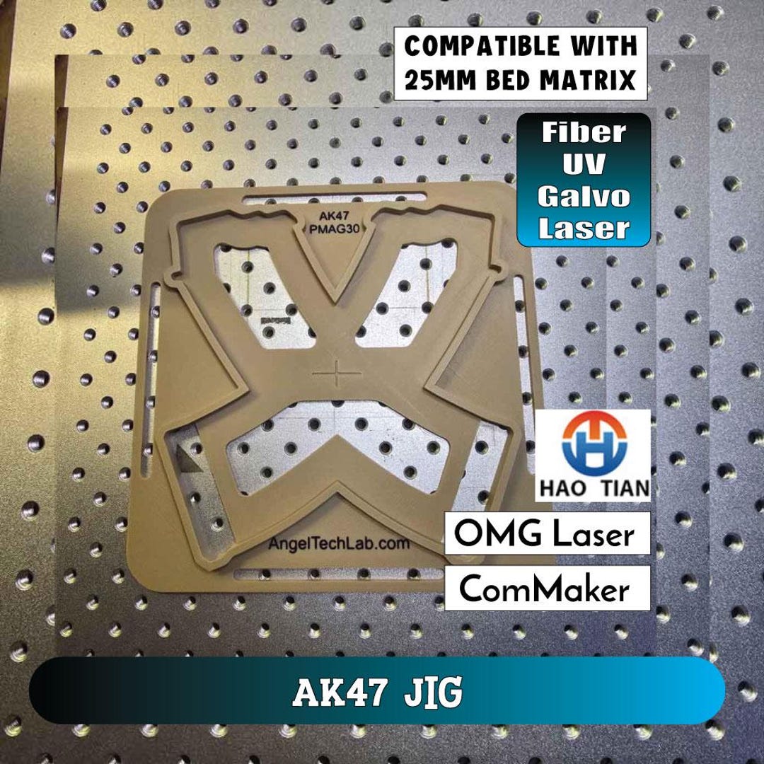 AK-47 PMAG Magazine Laser Engraving Jig – 3D Printed PETG Alignment ...