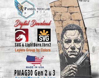 Nightmare Creature One Pmag30 Engraving Design SVG | LightBurn Laser File | Vector SVG Download