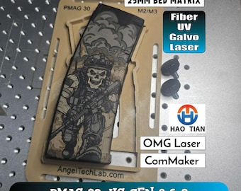 PMAG30 AR-15 Gen2 & 3 Style Magazine Laser Engraving Jig – 3D Printed Alignment Tool