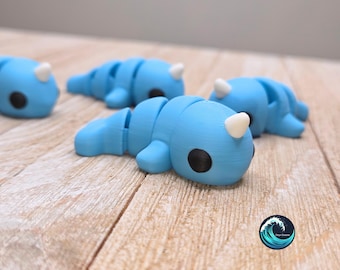 3D Printed Flexi Narwhal Toy: Articulated Ocean Animal Fidget