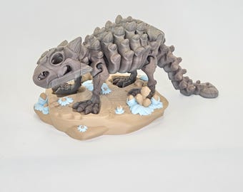 Flexi Fossil Ankylosaurus Articulated Toy