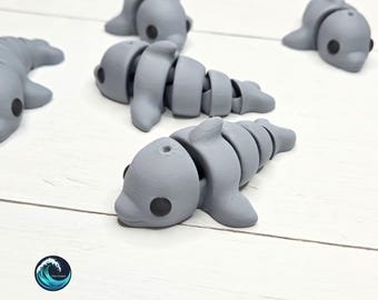 Articulated Dolphin Fidget Toy: 3D Printed Flexi Toy