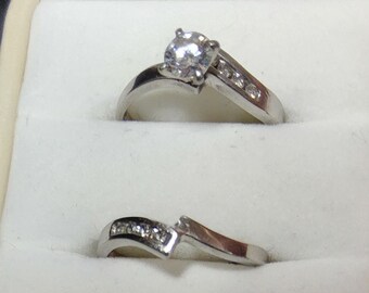 Vintage Diamond and Platinum Wedding Set with updated photos!