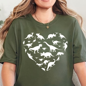 Heart of Dinosaurs, Dinosaurs Shirt, Dinosaurs T Shirt for Women, Dinosaurs for Mom, Dinosaurs T Shirt for Mother Day&#39;s Gift, Dinosaurs Tee