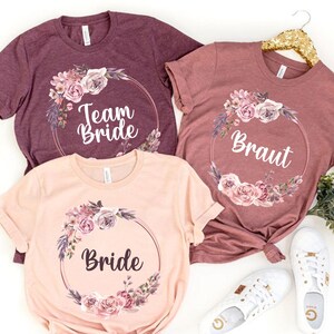 Bridal Shirt, Braut & Team Braut, Bride Team, Bride Team Shirt, Bride To Be, Bachelorette Party, Bridesmaid Tees, Wedding Gift, Bridesmaid