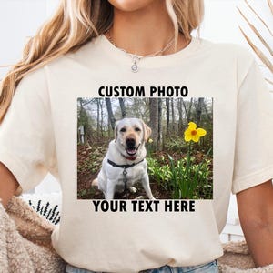 Your Photo Shirt, T-shirt Picture, T-shirt Photo, Custom T-shirt Picture Women, Custom T-Shirt Graphic, Your Photo and Any Text, Tee T-shirt