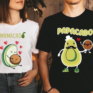 Mamacado Shirt, Papacado Shirt, Avocado Couple Pregnancy Announcement Shirt, Pregnancy Shirt, Couple Shirt, Pregnancy Gift, Baby Shower Gift