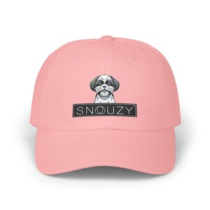 Funny Shih Tzu Dog Cap - Classic Cotton Hat with Embroidered Dog Breed, Adjustable Dog Lover Accessory, Unique Dog Gift