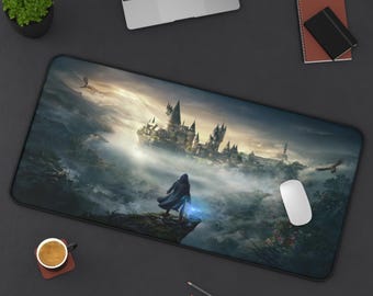 Hogwarts Map Mouse Pad – Vintage Wizarding World Castle Design, Fantasy Gaming Desk Mat, Magic Decor, Gift for Fans
