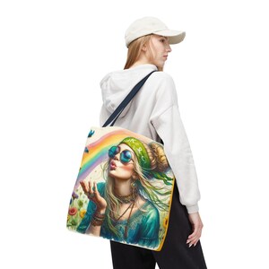 Chic Retro Tote Bag - Stylish Carry-All, Handbag, Beach Bag, Shopping Tote, Gift for Her, 50s Inspired Fashion