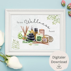 Regalo en efectivo para el bienestar | Vale | regalo de cumpleaños | Idea de regalo para mujeres hombres ella él | Regalar dinero | Bono de bienestar