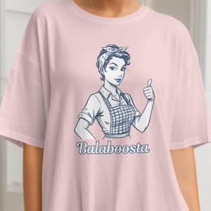 Yiddish Balaboosta T-Shirt, Jewish Humor Mom Shirt, Gift for Israelite